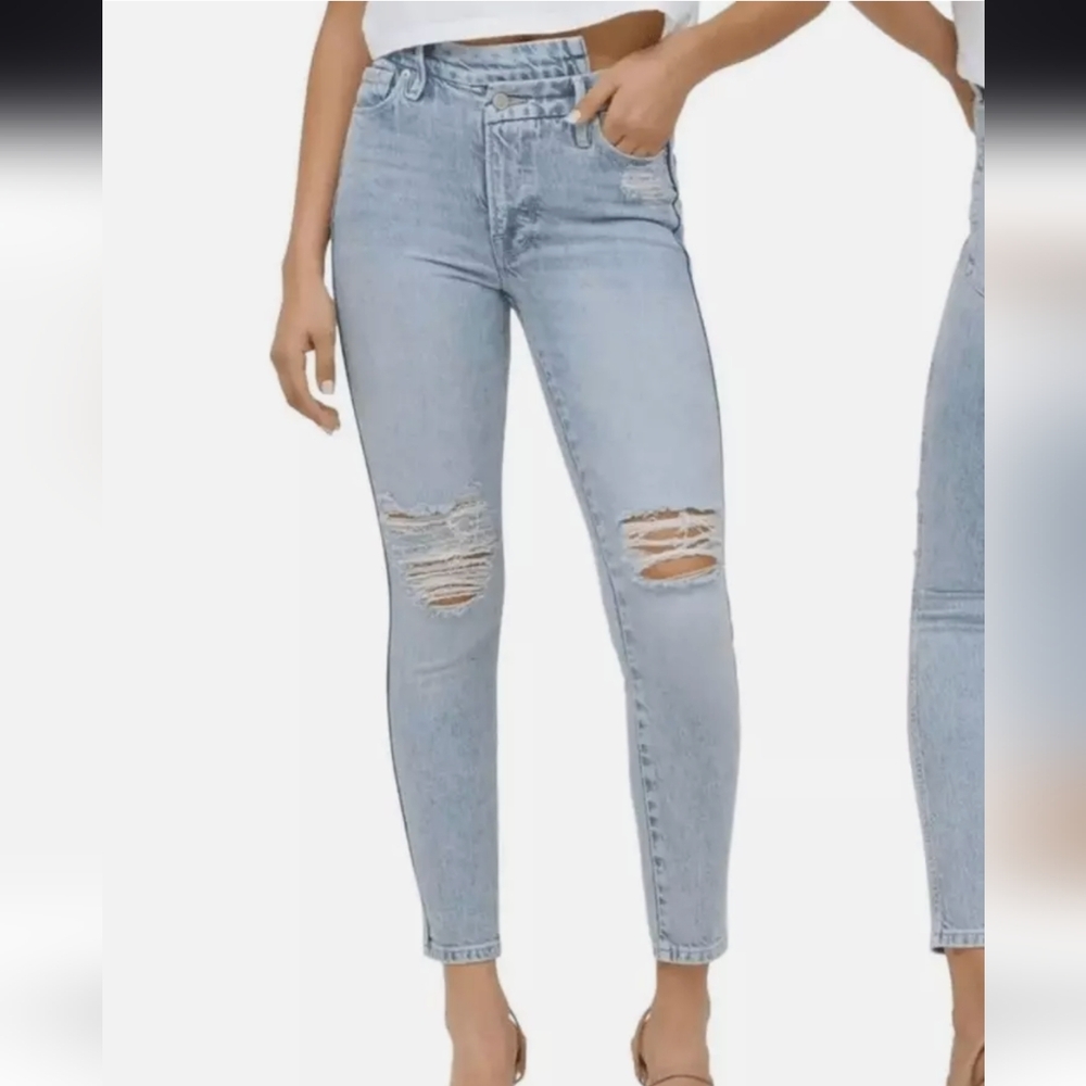 Good American Light Blue Skinny Jeans
